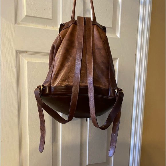 Vintage Leather backpack purse - Picture 2 of 11